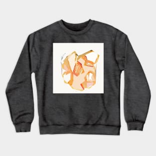 Golden Heart Abstract Art Print Crewneck Sweatshirt